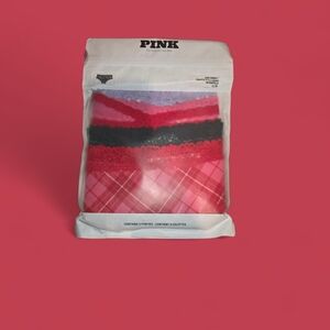 PINK Victoria's Secret Women Underwear Set - Red, Black, White